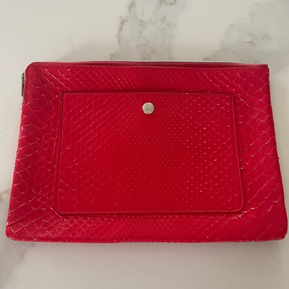 Celine Python Zippered Pouch - Picture 1 of 11